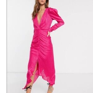 Ronny Kobo Pink Astrid Dress Size Medium